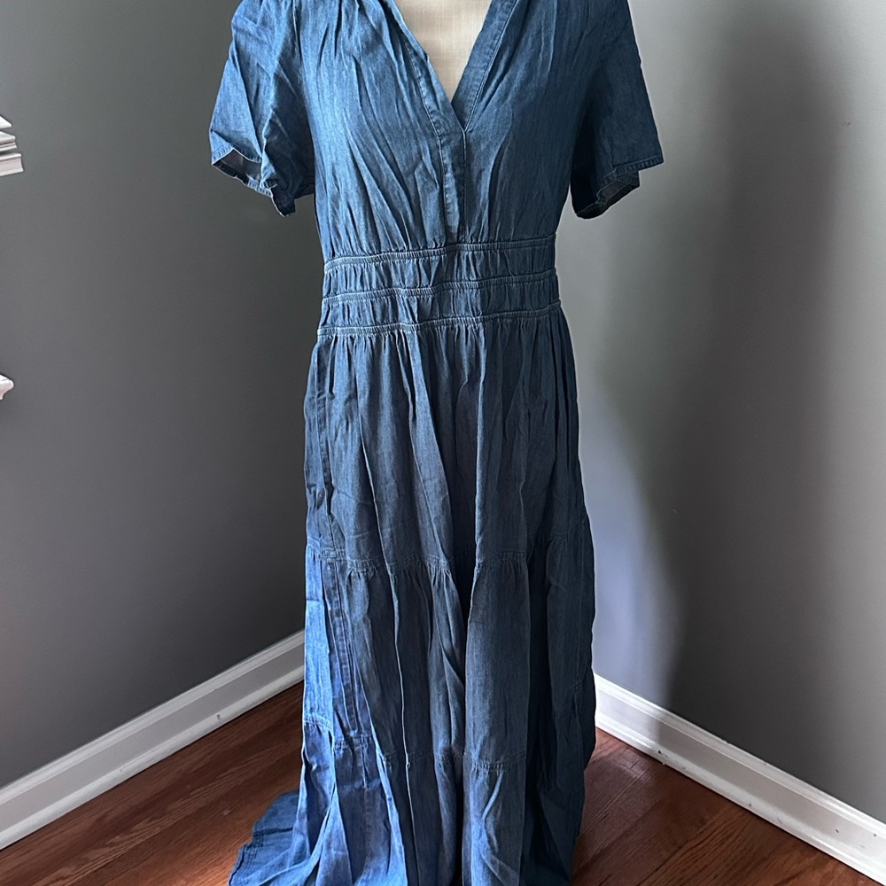 Tommy Hilfiger Denim Blue Maxi Dress
